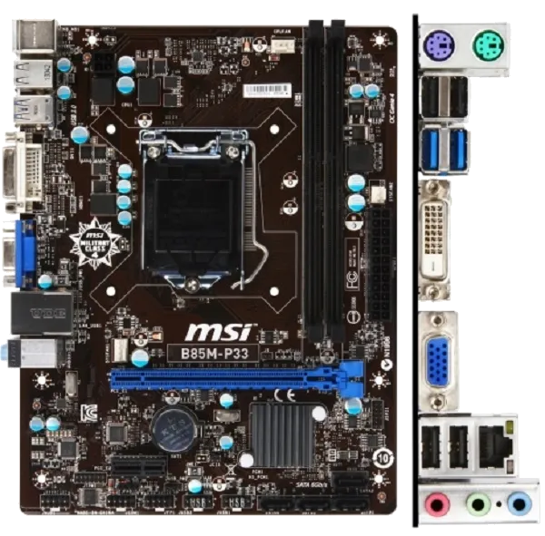 Ремонт материнских плат  MSI B85M-P33 V2 в Санкт-Петербурге