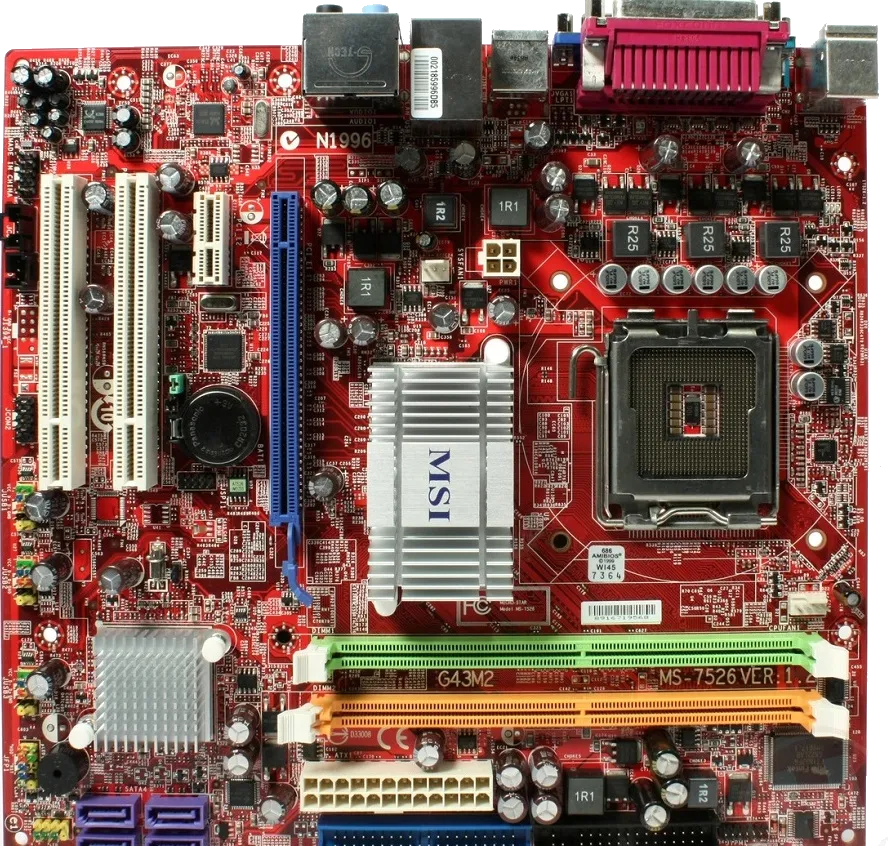 Ремонт материнских плат  MSI G43M2 в Санкт-Петербурге