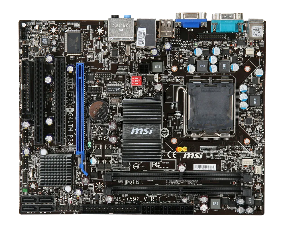 Ремонт материнских плат  MSI P41-P33 в Санкт-Петербурге