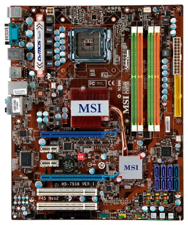 Ремонт материнских плат  MSI P45 Neo2-2FR в Санкт-Петербурге