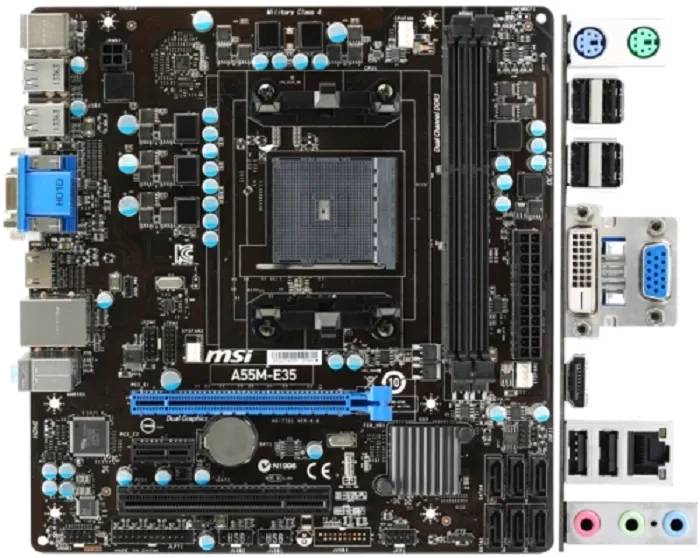 Ремонт материнских плат  MSI FM2-A55M-E35 в Санкт-Петербурге