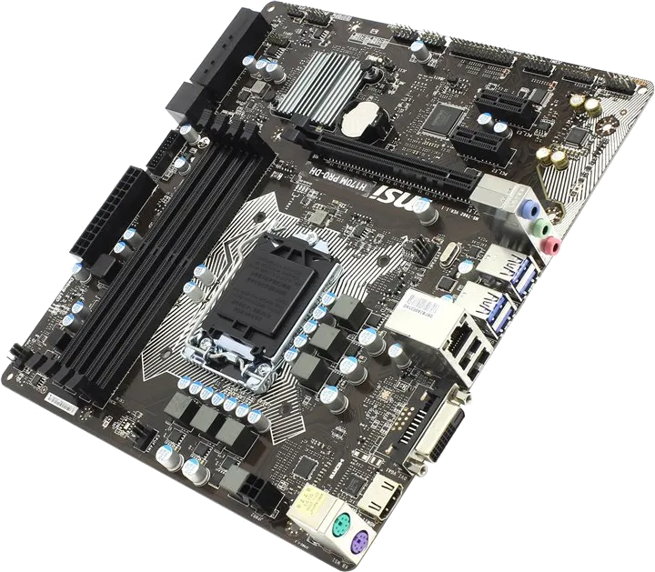 Ремонт материнских плат  MSI H170M PRO-DH в Санкт-Петербурге