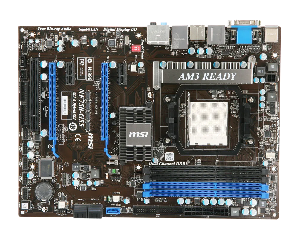 Ремонт материнских плат  MSI NF750-G55 в Санкт-Петербурге