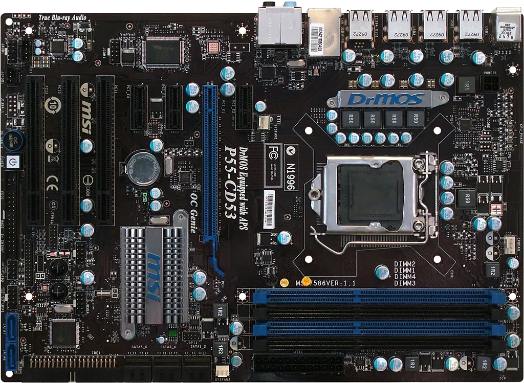 Ремонт материнских плат  MSI P55-CD53 в Санкт-Петербурге